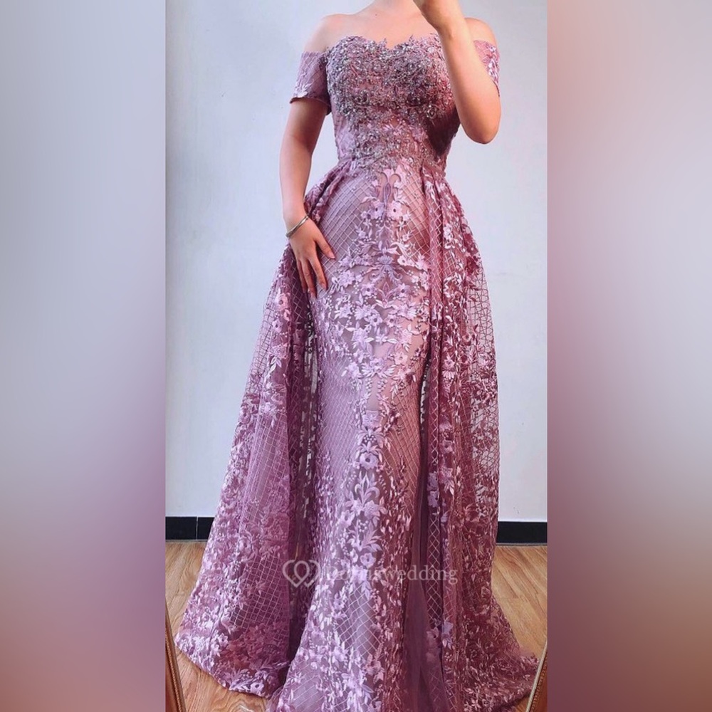 Serene Hill Lavender Beaded Dress - Picture 2 of 5